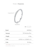 Minimalist Stackable VVS1 D Colour Moissanite Rings 925 Sterling Silver Ring