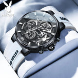 Best Selling Top Brand Casual Fashion Trendy Original Silicone Strap Waterproof Quartz Multifunction Men's Watches