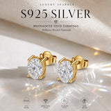 Our Choice 3EX Cut 0.5-2ct Moissanite Diamond D Colour VVS1 Stud Earrings