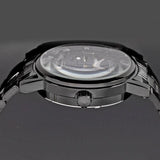 New Luxury Brand Black Skeleton Mechanical Luminous Pointers Busienss Automatic Stainless Steel Watches - The Jewellery Supermarket