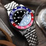 200m Waterproof Automatic Diver Watches Mechanical Movement Luminous Jubilee Strap