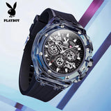 Top Brand Luxury Original High Quality Silicone Strap Waterproof Quartz Multifunction Fashion Trendy Wristwatches
