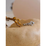 18K Gold Plated Exquisite Stainless Steel AAA Cubic Zirconia Diamonds Stylish Ring