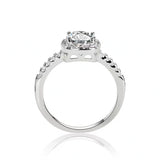 Awesome 925 Sterling Silver Moissanite Diamond Square Bag Princess Engagement Ring - High Quality Ladies Gift