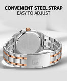 New Arrival Brand Luxury Waterproof Stainless Steel Business Quartz Sport Luminous Date Clock Men Wristwatches