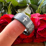 Laser Engraved Pipe Cut Brushed Finish 6MM 8MM Tungsten Wedding Men Women Rings