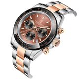 Top Brand Luxury Quartz Watches for Men - Stainless Steel Sapphire Glass Chronograph 10Bar Wristwatches - The Jewellery Supermarket