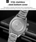 New Luxury Men Waterproof 100m Ceramic Bezel Luminous Steel Quartz Diver Watch