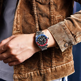 NEW LUXURY DESIGN PD-1662 GMT SapphireGlass Stainless Steel 100M Waterproof Automatic Mechanical Wristwatch