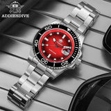 Top Brand Ceramic Bezel 41mm Gradient Orange Dial AR Coated Glass Luminous Waterproof 200m DiverQuartz Watch