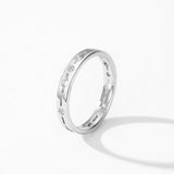 New Hollow Design Dazzling AAAA Lab Created Diamond 925 Sterling Silver Ring