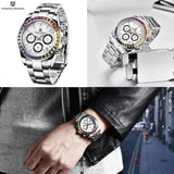 New Luxury Brand Automatic Date Chronograph Japan VK63 Sapphire Quartz Watches For Men - The Jewellery Supermarket