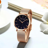Luxury High Quality Elegant Fashionable Quartz Ladies Watch,  Japanese Movement Stainless Steel Gold Colour Watches