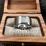 Polished Brushed Flat 10MM 12MM Classic Tungsten Men Women Wedding Ring Comfort Fit