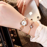 New Arrival Fashion Women Heart Bracelet Rose Gold, Gold and Silver Colour Quartz Dress Casual Watches - The Jewellery Supermarket