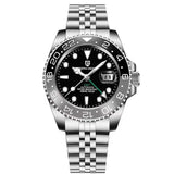 LUXURY DESIGN New PD-1662 V5 Men Mechanical Watches Luxury Ceramic Bezel Automatic 100M Waterproof GMT Watch for Men