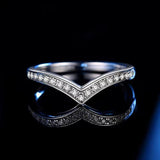Stunning  VVS1 D Colour 100% Moissanite Diamond Eternity 925 Sterling Silver Wedding Engagement Rings for Women