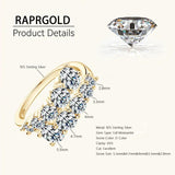 Superb GRA Certified Round Moissanite Engagement Promise Wedding Rings for Women S925 Sterling Silver Fine Jewellery