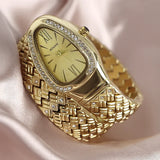 Fabulous Hot Sale Luxury Stainless Steel Creative Watch Strap Quartz Wristwatch Fashion Snake Watch for Women
