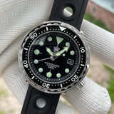 Automatic Dive Stainless Steel 300m Water Resistant Ceramic Bezel Sport Tuna Watch
