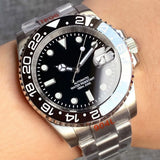 Stainless Steel Dive Automatic Sapphire Crystal Rotating Bezel Luminous Mechanical Watch