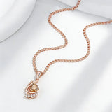 14K Gold Filled Brown and white AAA Zircon Crystals  Fashion Pendant and Necklace