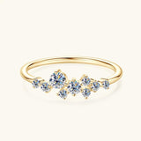 Remarkable GRA Certified Full Moissanite Diamonds Engagement Wedding Ladies Rings 925 Sterling Silver Fine Jewellery