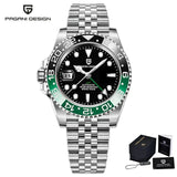 Luxury Design Top Brand Sports Waterproof  Sapphire Glass 40mm Ceramic GMT Mechanical Men Automatic Wristwatches