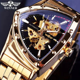 Light Luxurious Automatic Mechanical High-End Fashion Hollow Triangular Personalized Fashion Handsome Men's Watch