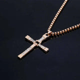 New Spiral Cross Pendant Necklace For Men Women - Stainless Steel Christian Necklace Chain Amulet Jewellery - The Jewellery Supermarket