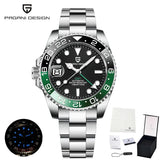 New LUXURY DESIGN Top Mechanical Automatic Watch Sports Rubber Diver Series Watch Luminous Date Display Wristwatches