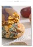 18K Gold Plated New Irregular Stainless Steel Stylish Unique Texture Distinctive Ring