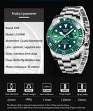 Top Brand Luxury Fashion Diver Watch Men 30ATM Waterproof Sport Quartz Watches