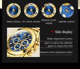 New Luxury Luminous Waterproof  Automatic Original Mechanical Watches For Men with Week Calendar - Ideal Gifts