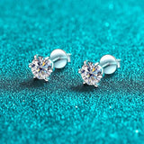 Gorgeous 0.3/0.5/1/2/3ct D Colour VVS1 Moissanite Earrings for Women Fine Jewellery - Sterling Silver Earrings