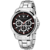 Original Maserati Success Series Classic Retro Three-eye Belt Waterproof Quartz Europe and US Popular Choice