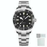 Top Brand New Men's Mechanical Watch NH35 Automatic Men's Sapphire Glass Ceramic Bezel Stainless Steel 10BAR Watch