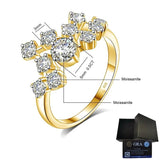 New Fashion Design Moissanite Diamonds Rings. Irregular Line, Fashionable, Luxurious S925 Sterling Silver Jewellery
