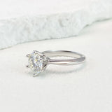 Stunning 0.5-5ct VVS1 D Colour Moissanite Diamonds Silver 18K WGP Wedding Ring