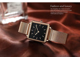 Simple Design Top Brand Stainless Steel Strap Quartz Ladies Watch - 3ATM Waterproof Multifunctional Women's Watches