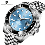 Top Brand PD1661 Water Ghost Watch Luxury Automatic Mechanical Watches NH35 Auto Date Sport Dive BGW-9 Watch For Men