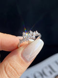 Fashion 0.1CT VVS1 D Colour Moissanite Diamonds Ring Fine Jewellery