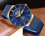 New Arrival Luxury Waterproof Ultra Thin Date Steel Strap Casual Quartz Sports Men Watches - The Jewellery Supermarket