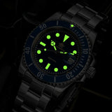 Top Brand Stainless Steel Quartz WristWatch For Men - Luxury 41mm 200M Dive Watches Super Luminous Sports Watch