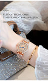 New Arrival Simple Elegant Luminous Zircon Diamonds Inlaid Quartz Watches for Women - Ideal Gifts