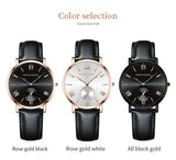 New Elegant Fashion Simplicity Womens Watches Original Quartz Movement Rose Gold Plated Watches for Women