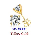 Premium 0.5-2ct Moissanite Diamonds Sterling Silver Stud Earrings for Men Women