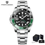 Luxury Design Top Brand Sports Waterproof  Sapphire Glass 40mm Ceramic GMT Mechanical Men Automatic Wristwatches