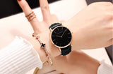 Top Brand Elegant Fashion Simple Low Price Quartz Movement Leather Strap Women Analog Waterproof Wristwatches