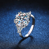 Awesome 5 Carat Moissanite Diamonds, High Quality Women's Wedding Engagement 925 Silver Rings - Fine Jewellery